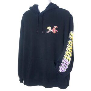 H&M Spongebob Hoodie 2XL Black Patrick Krabby Patty Squarepants Graphic Urban